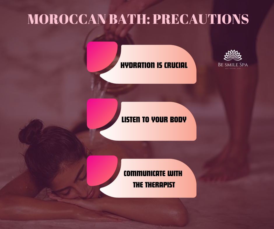 Moroccan Bath - Precautions